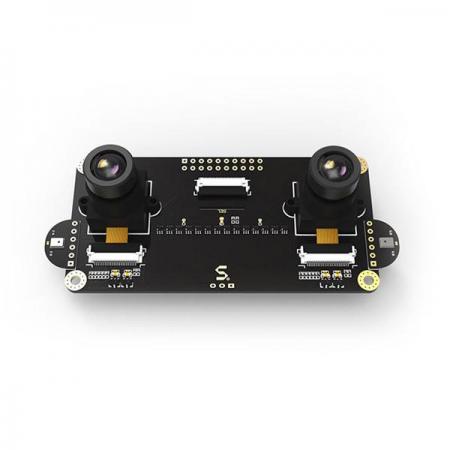 디바이스마트,MCU보드/전자키트 > 인공지능/임베디드/산업용 > 인공지능/머신러닝 > 인공지능 카메라/비젼,Seeedstudio,Sipeed MAIX Binocular Camera for Dock/Go/Bit [114991702],스테레오 비전 애플리케이션용으로 설계된 Maix AI(인공지능) 개발 보드용 카메라 확장보드 / Binocular stereo vison 및 depth vision을 지원