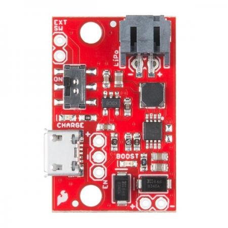 디바이스마트,MCU보드/전자키트 > 전원/신호/저장/응용 > 충전/배터리/전원,SparkFun,SparkFun LiPo Charger/Booster - 5V/1A [PRT-14411],이 LiPo 충전모듈은  PAM2401 IC를 사용하는 간단한 부스터 회로가 장착 되어 부스터 회로가 동작하는 동안 입력 전압이 낮을수록 더 많은 전류를 끌어내어 적은 시간에 빠른 충전을 도와줍니다.