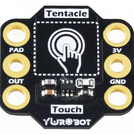 디바이스마트,오픈소스/코딩교육 > Micro:Bit > 마이크로비트 센서/모듈,YwRobot,마이크로비트 Tentacle 터치 센서 모듈 [BRD080039],Micro:bit호환 / 전압 : 3V ~ 3.3V / 출력 : 디지털 레벨 / 사이즈 : 3cm X 3cm