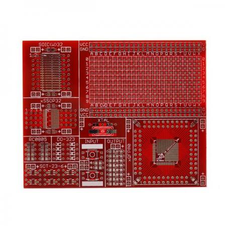 디바이스마트,커넥터/PCB > PCB기판/관련상품 > 특수기판 > 특수제작 PCB,Seeedstudio,QFP surface mount protoboard - 0.50mm [319010047],다목적 표면 실장 프로토 보드 / 사이즈 : 90mm x 105mm x 2mm