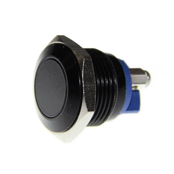 16mm Ai-vandal Metal Push Button - Carbon Black [311050005]