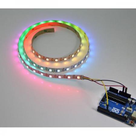 디바이스마트,LED/LCD > LED 인테리어조명 > 플렉서블 LED,Seeedstudio,Digital RGB LED Flexi-Strip 60 LED - 1 Meter [104990014],사이즈 : 80mm x80mm x 10mm / 칩 : WS2812B 통합 제어 회로 / 작동 전압 : DC 5V / 색상 : RGB / 플렉시블 스트립
