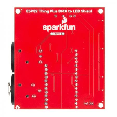디바이스마트,MCU보드/전자키트 > 디스플레이 > 디머/컨트롤러/드라이버,SparkFun,SparkFun ESP32 Thing Plus DMX to LED Shield [DEV-15110],XLR-3 입·출력 잭과 또는 ArtNet과 연결이 가능하며 DMX 데이터를 송수신을 원활하게 해주는 모듈입니다.