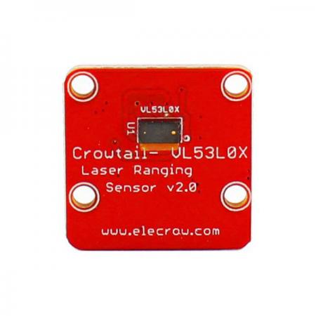 디바이스마트,MCU보드/전자키트 > 센서모듈 > 라이다/거리/초음파/라인 > 거리/근접센서,ELECROW,Crowtail- VL53L0x 레이저 거리측정 센서 모듈 [CRT32115R],아두이노 호환 Laser Ranging Sensor / 최대 측정 가능 거리 : 2M / 940nm 레이저 VCSEL / 사이즈 : 20mm X 20mm