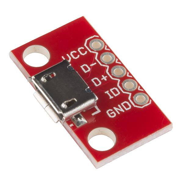 SparkFun microB USB Breakout [BOB-12035]