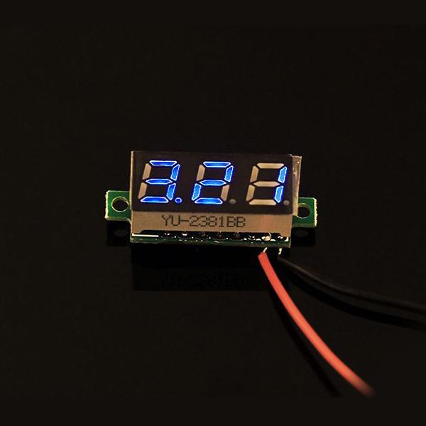 0.28 Inch LED digital DC voltmeter - Blue [114990166]