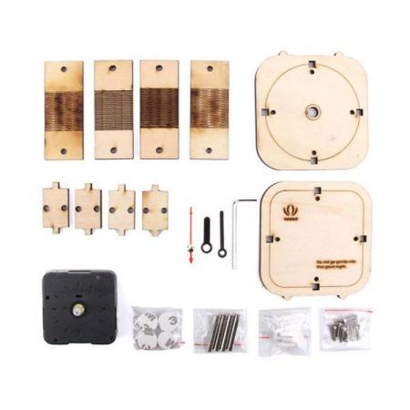 디바이스마트,MCU보드/전자키트 > 교육용키트/로봇 > 교육용키트,Seeedstudio,Back in Time - Make your wooden counter-clockwise clock [110060052],벤자민 버튼 (Benjamin Button) 컨셉으로 거꾸로 달리는 나무 시계를 조립해 만드는 키트 / AA배터리 미포함