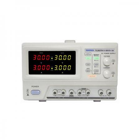 디바이스마트,계측기/측정공구 > 전원공급장치 > DC 파워서플라이,TOYOTECH,DC Power Supply TL303TN,3CH. 0~ 30V*2. 0~ 3A*2. 5V/3A. V/A 4digit. Memory*3/ Output ON/OFF