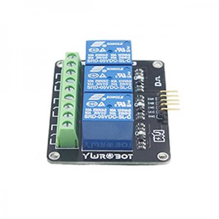 디바이스마트,MCU보드/전자키트 > 전원/신호/저장/응용 > 릴레이,YwRobot,아두이노 3채널 5V 릴레이 모듈 [ELB080037],Arduino high current relay module /전압 : 5V / 전력 용량 : AC 10A 250V / DC 10A 30V / 사이즈 : 6cm X 4.7cm