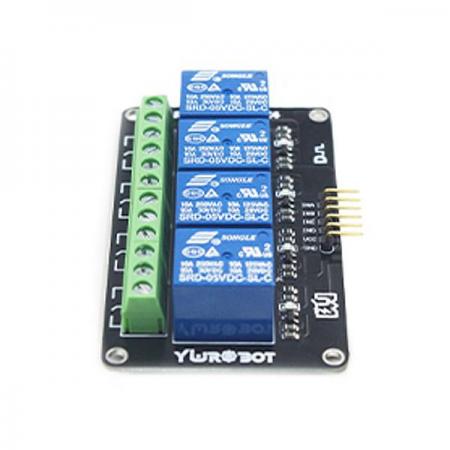 디바이스마트,MCU보드/전자키트 > 전원/신호/저장/응용 > 릴레이,YwRobot,아두이노 4채널 5V 릴레이 모듈 [ELB080038],Arduino high current relay module / 전압 : 5V / 전력 용량 : AC 10A 250V / DC 10A 30V / 사이즈 : 7.8cm X 4.7cm