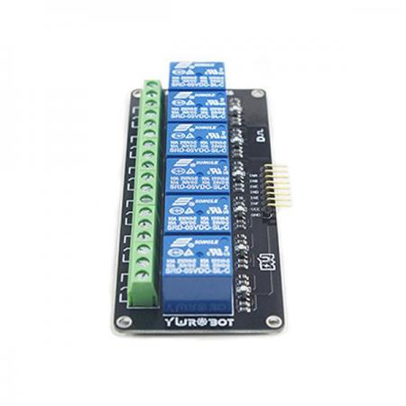 디바이스마트,MCU보드/전자키트 > 전원/신호/저장/응용 > 릴레이,YwRobot,아두이노 6채널 5V 릴레이 모듈 [ELB080040],Arduino high current relay module / 전압 : 5V / 전력 용량 : AC 10A 250V / DC 10A 30V / 사이즈 : 10.8cm X 4.7cm