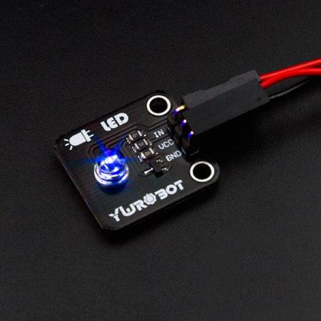디바이스마트,MCU보드/전자키트 > 디스플레이 > LED,YwRobot,아두이노 돔타입 LED 모듈 (Blue) [ELB030026],Arduino 호환 LED모듈 / 전압 : 5V / 입력 : 디지털 신호 / 인터페이스 : 3핀 꺾임 핀헤더 / 사이즈 : 22mm X 21mm