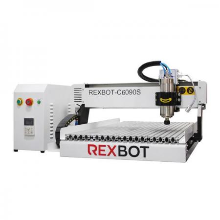 디바이스마트,기계/제어/로봇/모터 > 공작기계 및 기계부품 > 소형 개발용 CNC/레이저 > CNC/레이저,REXBOT,REXBOT-C6090S MACH3 2.2KW 탁상형 CNC 조각기 CNC 라우터,MACH3 소프트웨어 탑재버전 / 600 X 900 X 75의 가공영역을 가지는 탁상형 CNC 조각기 / 고성능 2.2KW 수냉식 스핀들 모터를 장착, 높은 토크및 정밀한 작업이 가능 / 견고한 주조 설계와 안정감있는 프레임 / MACH3 프로그램(옵션 DSP)을 사용