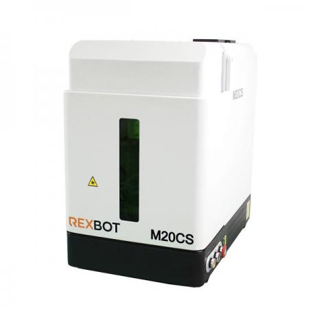 디바이스마트,기계/제어/로봇/모터 > 공작기계 및 기계부품 > 소형 개발용 CNC/레이저 > CNC/레이저,REXBOT,REXBOT-M20CS (Fiber 20W) 소형 파이버 레이저 레이저각인기 레이저마킹기 파이버레이저각인기 파이버레이저마킹기(금속 및 플라스틱 마킹),소형 밀폐형 커버 파이버 레이저 / 제품 마킹시 생기는 연기, 분진등을 외부로 노출되지 않게 차단 하는 밀폐형 커버 타입 / 전동식 슬라이딩 도어 및 전동식 포커스 기능을 탑재 / 알루미늄, 플라스틱, 핸드폰, 전자부품등 다양한 재료 가공 가능