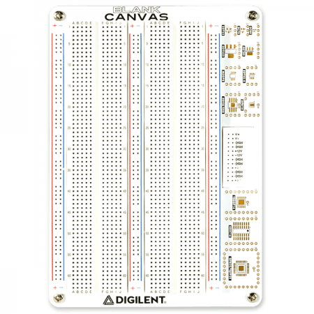 디바이스마트,MCU보드/전자키트 > 프로세서/개발보드 > Digilent > Scope, DAQ 및 장비,Digilent,Blank Canvas 410-391,410-391 / Analog Discovery Studio용 브레드보드 / 6개의 전원 공급 장치 (3.3V, 5V, ± 12V,  ± 변수) 에 대한 연결 제공