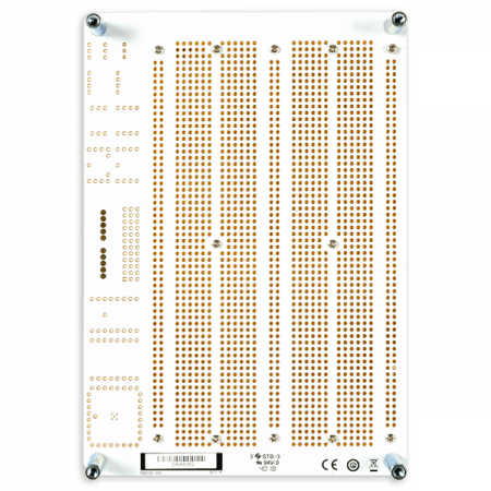 디바이스마트,커넥터/PCB > PCB기판/관련상품 > 브레드보드,Digilent,Blank Canvas with two solderless breadboards 471-032,471-032 / Analog Discovery Studio용 브레드보드 / 6개의 전원 공급 장치 (3.3V, 5V, ± 12V,  ± 변수) 에 대한 연결 제공, 납땜 없이 2개의 추가 브레드보드 포함 구성
