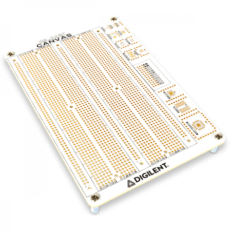 디바이스마트,커넥터/PCB > PCB기판/관련상품 > 브레드보드,Digilent,Blank Canvas with two solderless breadboards 471-032,471-032 / Analog Discovery Studio용 브레드보드 / 6개의 전원 공급 장치 (3.3V, 5V, ± 12V,  ± 변수) 에 대한 연결 제공, 납땜 없이 2개의 추가 브레드보드 포함 구성