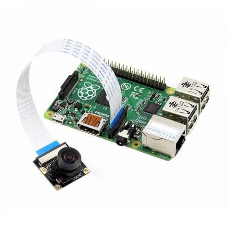 디바이스마트,MCU보드/전자키트 > 카메라/비디오 > 일반카메라,Seeedstudio,Raspberry Pi Wide Angle Camera Module [114990838],5 메가 픽셀 OV5647 센서 / 3.3V 전원 출력 제공 / 넓은 시야를 제공하는 Fisheye Lens