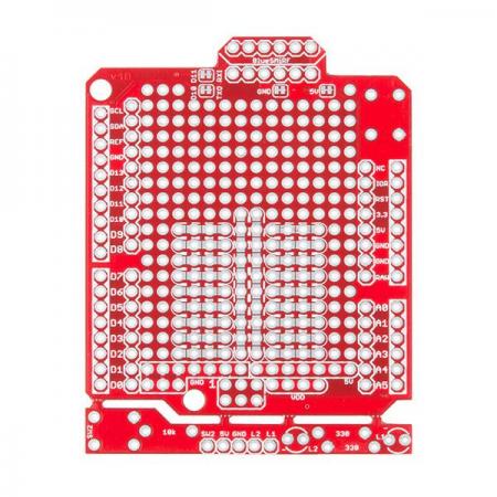디바이스마트,오픈소스/코딩교육 > 아두이노 > 아두이노 호환쉴드,SparkFun,SparkFun Arduino ProtoShield - Bare PCB [DEV-13819],Arduino 실드를 부속 부품을 조립하여 개발을 할 수있는 프로토타입형 PCB입니다