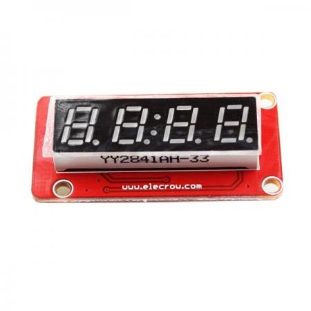 디바이스마트,오픈소스/코딩교육 > 아두이노 > 아두이노 LED/LCD모듈,ELECROW,Crowtail- 4-Digit LED 디스플레이 모듈 [CT0060FDD],아두이노 호환 4-디지털 Display module / 사이즈 : 20mm X 40mm