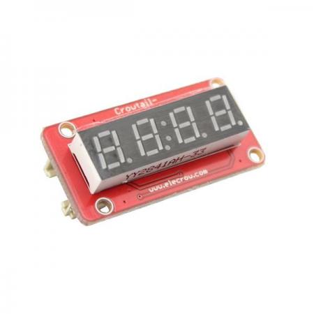 디바이스마트,오픈소스/코딩교육 > 아두이노 > 아두이노 LED/LCD모듈,ELECROW,Crowtail- 4-Digit LED 디스플레이 모듈 [CT0060FDD],아두이노 호환 4-디지털 Display module / 사이즈 : 20mm X 40mm