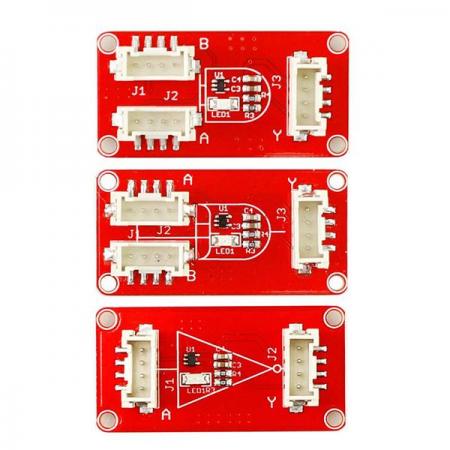디바이스마트,MCU보드/전자키트 > 교육용키트/로봇 > 교육용키트 > 재미있는키트/기타,ELECROW,Crowtail- 논리 게이트 모듈 (AND/OR/NOT) [CRT01235B],Logic Block module / 연결, 입력, 출력에 대해 게임을 통해 학습이 가능 / 사이즈 : 20mm X 40mm