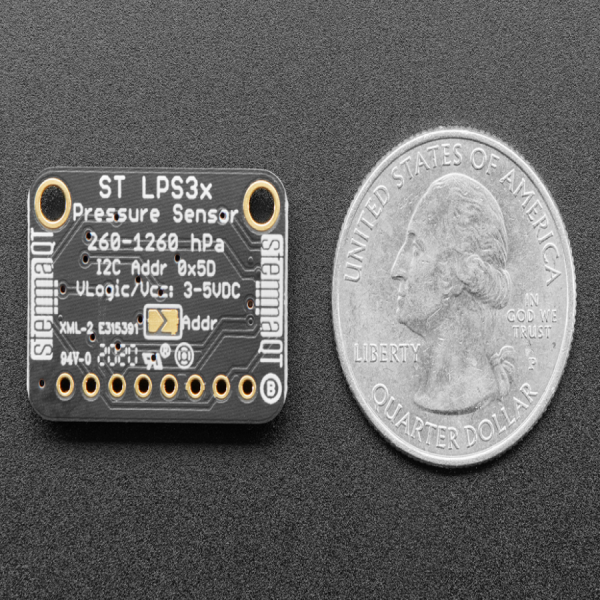 디바이스마트,MCU보드/전자키트 > 센서모듈 > 기압/무게/로드셀/Flex > 로드셀/무게/압력센서,Adafruit,Adafruit LPS35HW Water Resistant Pressure Sensor [ada-4258],사이즈 : 20.5mm x 13.5mm x 3.5mm/ST LPS35HW/아두이노,파이썬,라즈베이파이 호환 방수형 온도&압력 센서