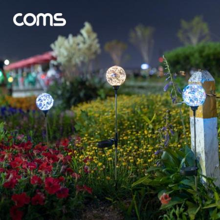 디바이스마트,LED/LCD > LED 인테리어조명 > 장식용 LED,Coms,태양광LED정원등/라운드형/웜화이트/600mAh [SS960],태양광LED정원등/라운드형/웜화이트/600mAh