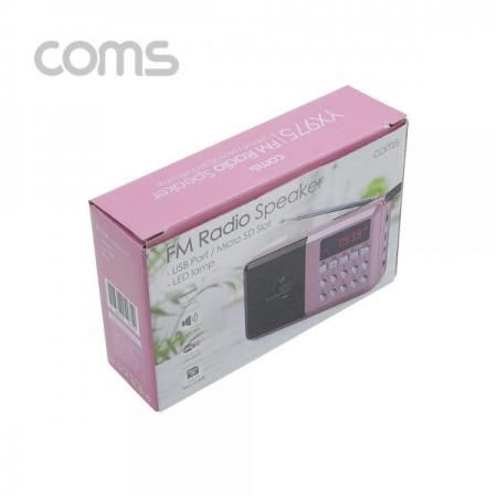 디바이스마트,컴퓨터/모바일/가전 > 음향ㆍ영상ㆍ카메라 > 스피커,Coms,효도라디오/FMRadioWithUSB/TF(MicroSD)/휴대용스피커-Pink [YX975],효도라디오/FMRadioWithUSB/TF(MicroSD)/휴대용스피커-Pink