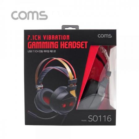 디바이스마트,컴퓨터/모바일/가전 > 음향ㆍ영상ㆍ카메라 > 헤드셋 > 헤드셋,Coms,진동(바이브레이션)7.1채널게이밍헤드셋/USB타입/TypeC젠더포함 [SO116],진동(바이브레이션)7.1채널게이밍헤드셋/USB타입/TypeC젠더포함