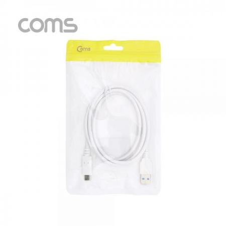 디바이스마트,케이블/전선 > USB 케이블 > 데이터케이블(MM) > USB 3.1 C타입 케이블,Coms,USB3.1케이블(TypeC)/1M/White/USB3.1TypeC(M)/USB3.0A(M) [IF003],USB3.1케이블(TypeC)/1M/White/USB3.1TypeC(M)/USB3.0A(M)