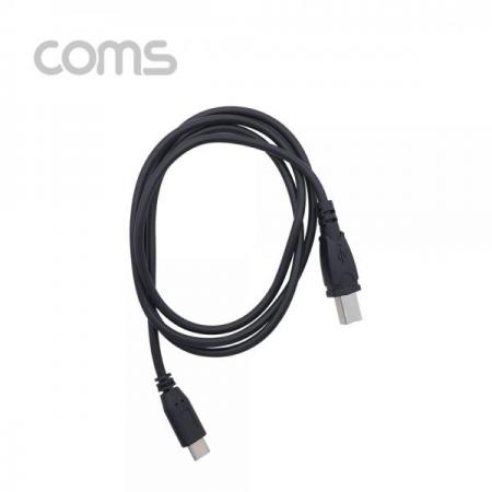 디바이스마트,케이블/전선 > USB 케이블 > 데이터케이블(MM) > USB 3.1 C타입 케이블,Coms,USB3.1케이블(USBBtoTypeC)-1M [IF004],USB3.1케이블(USBBtoTypeC)-1M