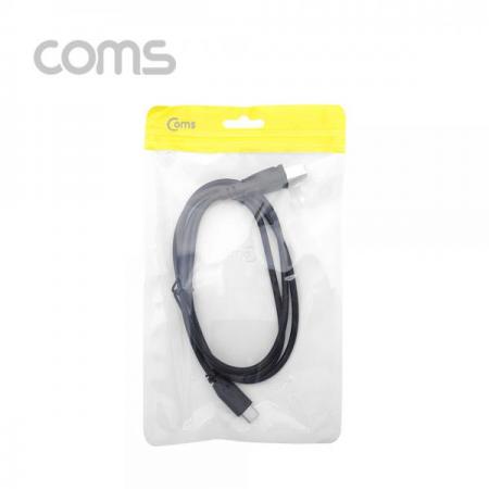 디바이스마트,케이블/전선 > USB 케이블 > 데이터케이블(MM) > USB 3.1 C타입 케이블,Coms,USB3.1케이블(USBBtoTypeC)-1M [IF004],USB3.1케이블(USBBtoTypeC)-1M