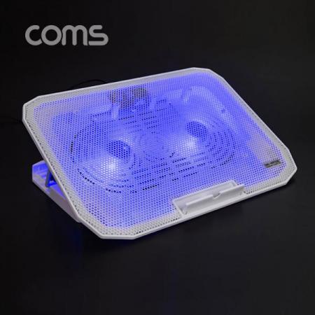 디바이스마트,,Coms,나비노트북거치대/쿨러/화이트 NV40-NTP20 [CY2110],나비노트북거치대/쿨러/화이트