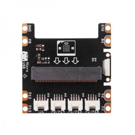 디바이스마트,오픈소스/코딩교육 > Micro:Bit > 마이크로비트 확장/변환보드,Seeedstudio,Grove Shield for micro:bit v2.0 [103100063],micro : bit 용 grove shield / 보드에 4 grove 커넥터가 있음 / 악어 클립 및 4mm 바나나 플러그용 엣지 커넥터