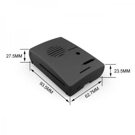 디바이스마트,오픈소스/코딩교육 > 라즈베리파이 > 라즈베리파이 케이스,Seeedstudio,Raspberry Pi ABS Enclosure with Cooling Fan - Black [322070580],라즈베리파이 ABS 케이스 / 쿨링팬 포함 구성 / 팬 작동 전압 : 5V / 최대 팬 전류 : 0.15A / 최대 팬 전원 : 0.75W