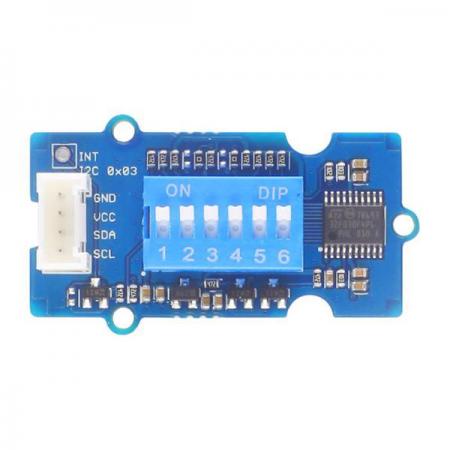 디바이스마트,MCU보드/전자키트 > 버튼/스위치/제어/RTC > 버튼/스위치/조이스틱,Seeedstudio,Grove - 6-Position DIP Switch [111020043],다중 채널 제어 스위치 / 개별 스위치 6 개 / 인터페이스 : I2C