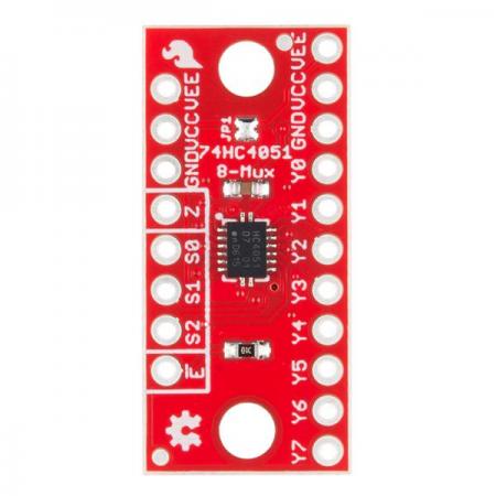 디바이스마트,MCU보드/전자키트 > 전원/신호/저장/응용 > 인터페이스/먹서,SparkFun,SparkFun Multiplexer Breakout - 8 Channel (74HC4051) [BOB-13906],선택 가능한 입 / 출력의 8 개 채널을 갖춰 있으며, 멀티플렉서 또는 디멀티플렉서 중 하나로서 기능 할 수 있습니다.