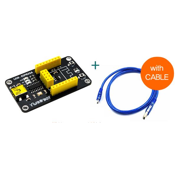 ESP8266 WiFi 모듈 아답터 보드 with CABLE [KIT080306]