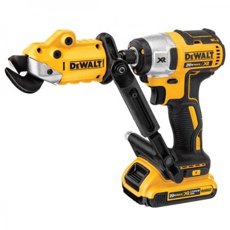 디바이스마트,수공구/전자공구/전동공구 > 전동/엔진공구 > 충전공구 > 충전원형톱/커터,디월트,전동 가위 DWASHRIR,임팩용 전동가위 / 임팩드릴, 18V 드릴드라이버,전기드릴 등에 결합해 사용하는 전동가위입니다. / 전동드릴 미포함 상품 입니다.