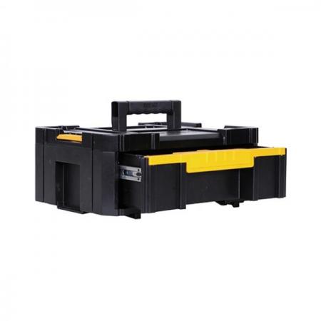 디바이스마트,공구함/작업대/엔클로저 > 공구함/부품함 > 이동공구함 > 디월트/스탠리 이동공구함,디월트,공구함 DWST17803 (티스텍),사이즈 : 440 x 176 x 314.2 / 9.5L / 2.5gal / 1단 / 모듈형 결착 방식