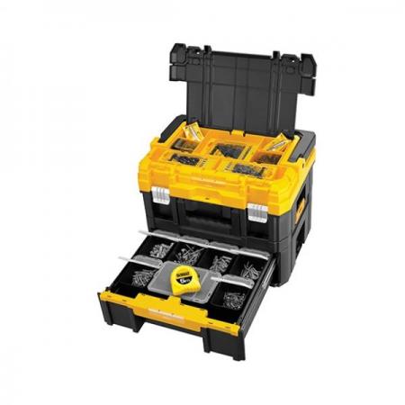 디바이스마트,공구함/작업대/엔클로저 > 공구함/부품함 > 이동공구함 > 디월트/스탠리 이동공구함,디월트,공구함 DWSTSET (티스텍7종세트) 무료배송,모듈형 적재시스템으로 보다 빠르고 편리한 공구함의 분리 및 해체가 가능 / 편안한 그립감 / 금속 잠금장치 사용 / 모듈형 결착 방식