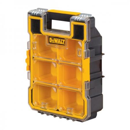 디바이스마트,공구함/작업대/엔클로저 > 공구함/부품함 > 이동공구함 > 디월트/스탠리 이동공구함,디월트,공구함 DWST14735 (다용도공구함),사이즈 : 35.5x26.1x11.2cm / 6개의 액세서리 및 부품 수납통 / 동일 부품함 체결 가능 / 녹 방지 및 파손 방지 처리된 메탈 잠금장치 / DWST14740