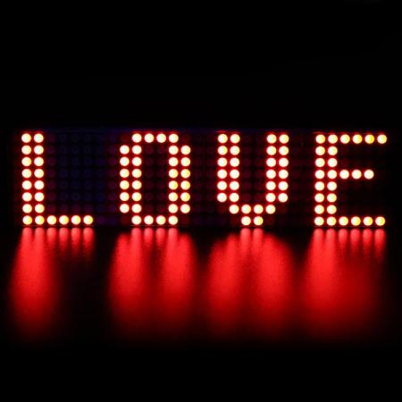 디바이스마트,오픈소스/코딩교육 > 아두이노 > 아두이노 LED/LCD모듈,YwRobot,아두이노 MAX7219 Round타입 8X32 도트 매트릭스 모듈 (레드) [DIS090032],다양한 문자 출력 가능 /  LED 제어 MAX7219칩 장착 / 엔코더 BCD 출력 / 코드 스캔 및 출력 / 사이즈 : 128mm X 32mm X 14mm