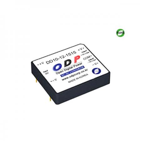 디바이스마트,전원/파워/배터리 > DC-DC 컨버터 모듈 > 승압형 모듈(실장, 절연 스위칭),ODP,DD10-12-1515,출력 채널 수 : Dual / 출력 전력 : 10.5Watts / 입력 전압 : DC8.0V - DC16.5V / 출력 전압/전류 : DC±15V/0.35A / 효율 (EFFICIENCY) : 83%