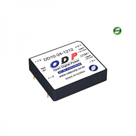 디바이스마트,전원/파워/배터리 > DC-DC 컨버터 모듈 > 강하형 모듈(실장) > 절연 스위칭 모듈,ODP,DD10-24-1212,출력 채널 수 : Dual / 출력 전력 : 10.8Watts / 입력 전압 : DC18V - DC32V / 출력 전압/전류 : DC±12V/0.45A / 효율 (EFFICIENCY) : 85%
