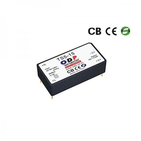 디바이스마트,전원/파워/배터리 > SMPS > On-Board 타입 > 1채널 (Single),ODP,TS5-15,On Board 타입 1채널 5W SMPS / 출력전압 : 15V / 출력전류 : 340mA / 입력전압 : AC 90~264V / 변환효율 : 79% / 오디피