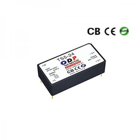 디바이스마트,전원/파워/배터리 > SMPS > On-Board 타입 > 1채널 (Single),ODP,TS5-24,On Board 타입 1채널 5W SMPS / 출력전압 : 24V / 출력전류 : 210mA / 입력전압 : AC 90~264V / 변환효율 : 81% / 오디피