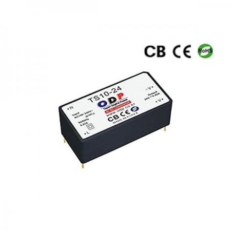 디바이스마트,전원/파워/배터리 > SMPS > On-Board 타입 > 1채널 (Single),ODP,TS10-24,On Board 타입 1채널 10W SMPS / 출력전압 : 24V / 출력전류 : 420mA / 입력전압 : AC 90~264V / 변환효율 : 83% / 오디피