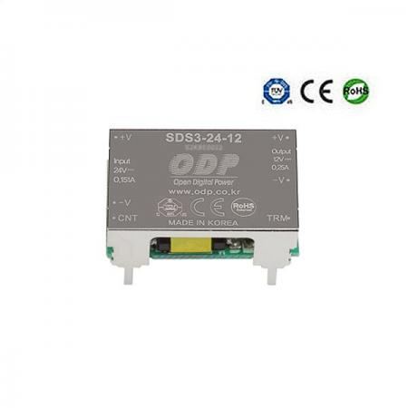 디바이스마트,전원/파워/배터리 > DC-DC 컨버터 모듈 > 강하형 모듈(실장) > 절연 스위칭 모듈,ODP,SDS3-24-15,출력 채널 수 : Single / 출력 전력 : 3.0Watts / 입력 전압 : DC18V - DC36V / 출력 전압/전류 : DC15V/0.2A / 효율 (EFFICIENCY) : 87%